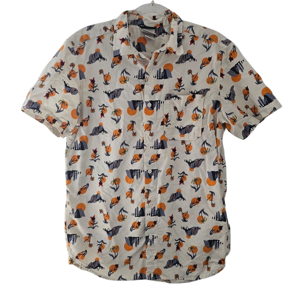 The North Face Men's Short Sleeve‎ Baytrail Shirt Large Desert Flower Mountains